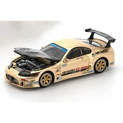Toyota Top Secret GT300 Supra - Chrome Gold - 277 - Pop Race - 1:64
