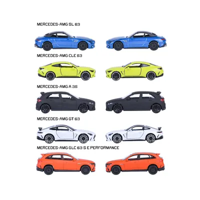 Mercedes-AMG - 5-pak med Mercedes-biler - Giftpack - Majorette