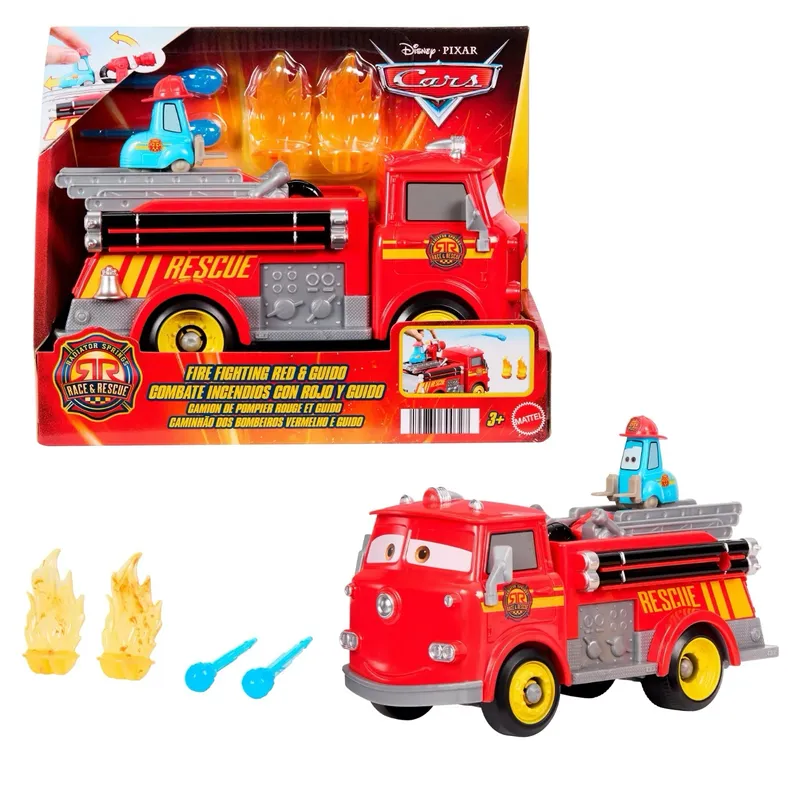 Fire Fighting Red & Guido - Disney Pixar Cars - Mattel