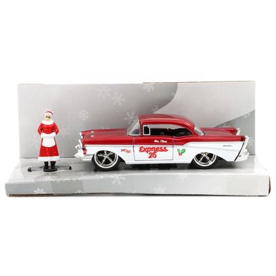 Mrs. Santa Claus & 1957 Chevrolet Bel Air - Jada Toys - 1:32