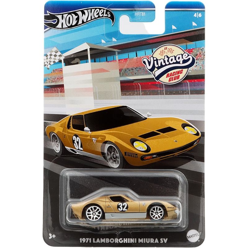 1971 Lamborghini Miura SV - Vintage Racing Club - Hot Wheels