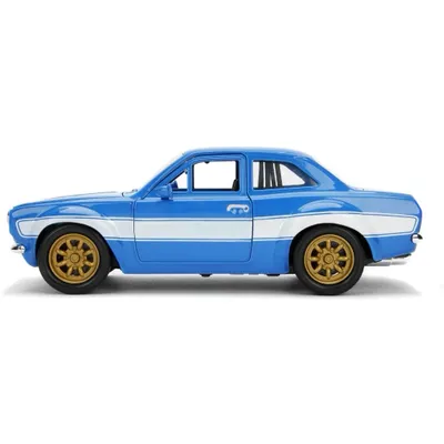 Brian's Ford Escort - Blå - Fast & Furious - Jada - 1:24