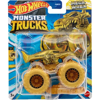 Mega-Wrex - Guld - Monster Trucks - Hot Wheels