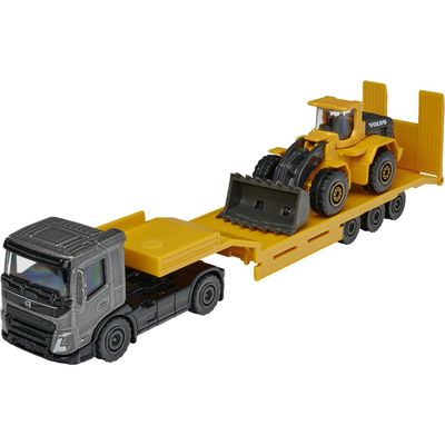 Volvo Transporter FMX Low Bed Trailer - Majorette