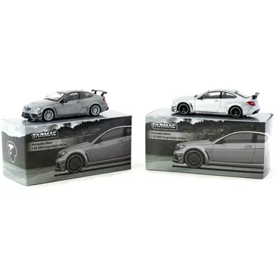 MB C 63 AMG Coupé Black Series - Silver - Tarmac - 1:64