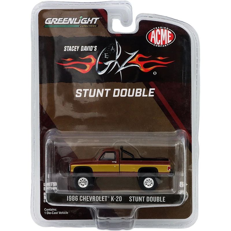 1986 Chevrolet K-20 Stunt Double - Brun - GreenLight - 1:64