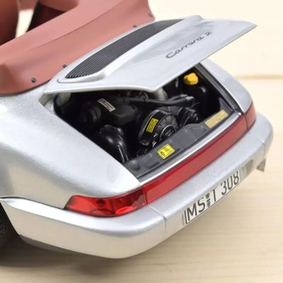 Porsche 911 Carrera 2 Cabriolet - 1990 - Silver - Norev - 1:18