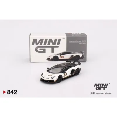 Lamborghini Aventador SVJ 63 - Bianco Asopo - Mini GT - 1:64