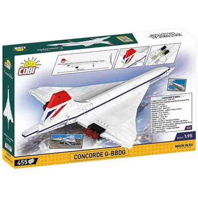 Concorde G-BBDG - British Airways - Byggklossar - 1917 - COBI - 1:95