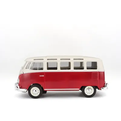 Volkswagen Van "Samba" Bus - Röd - Maisto - 1:25
