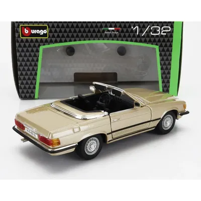 Mercedes-Benz 450 SL (1977) - Guld - Bburago - 1:32