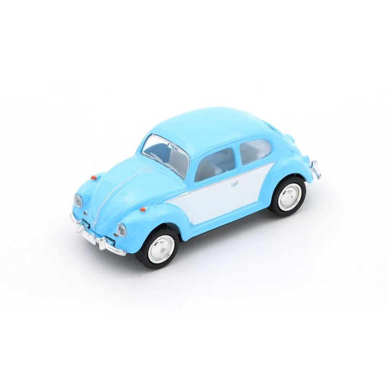 Volkswagen Beetle 1967 - Blå / Vit - Kinsmart - 6 cm