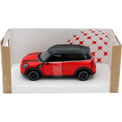 MINI Cooper S Countryman - Röd / Svart - Rastar - 1:24