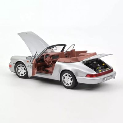 Porsche 911 Carrera 2 Cabriolet - 1990 - Silver - Norev - 1:18