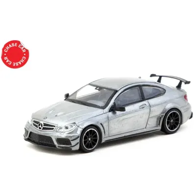 MB C 63 AMG Coupé Black Series - Svart - Tarmac - 1:64