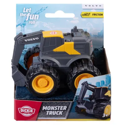 Grävare - Volvo Monster Truck - Dickie Toys - 10 cm