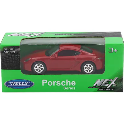 Porsche Cayman S - Röd - Welly - 7 cm