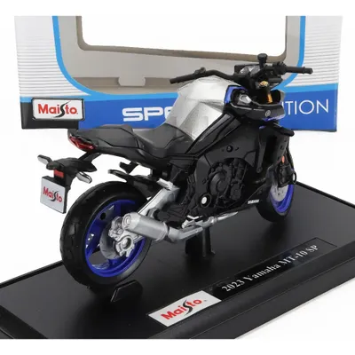 Yamaha MT-10 SP - 2023 - Motorcykel - Svart / Silver - Maisto - 11 cm