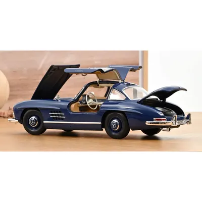 Mercedes-Benz 300 SL - 1954 - Blå - Norev - 1:18