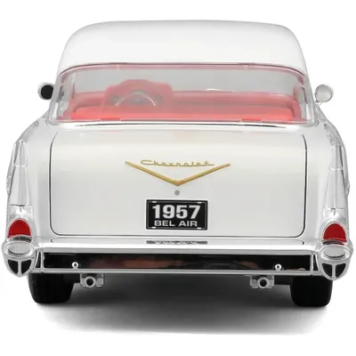 1957 Chevrolet Bel Air Coupe - Vit - Maisto - 1:18