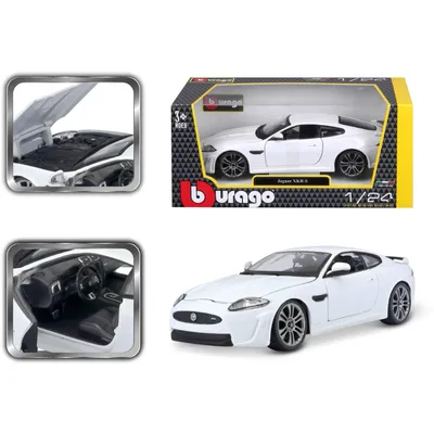 Jaguar XKR-S - Vit - Bburago - 1:24