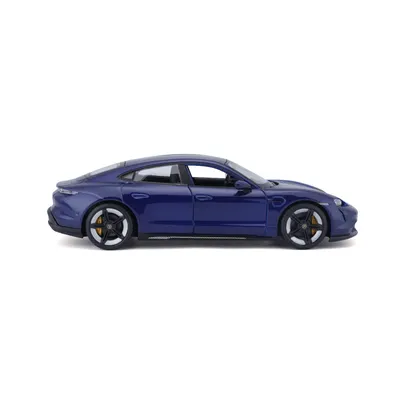 Porsche Taycan Turbo S - Blå - Bburago - 1:24