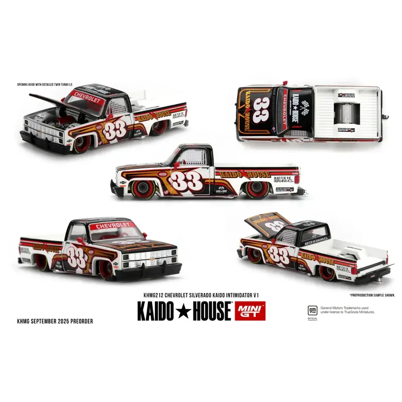 Chevrolet Silverado KAIDO Intimidator V1 - 212 - Kaido House x Mini GT - 1:64