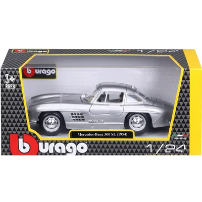 Mercedes-Benz 300 SL - 1954 - Silver - Bburago - 1:24