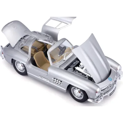 Mercedes-Benz 300 SL - 1954 - Silver - Bburago - 1:24