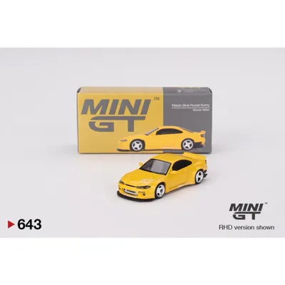 Nissan Silvia Rocket Bunny - Gul - 643 - Mini GT - 1:64