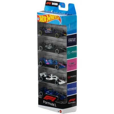 Formula 1 2025 - 5-pack leksaksbilar - Hot Wheels