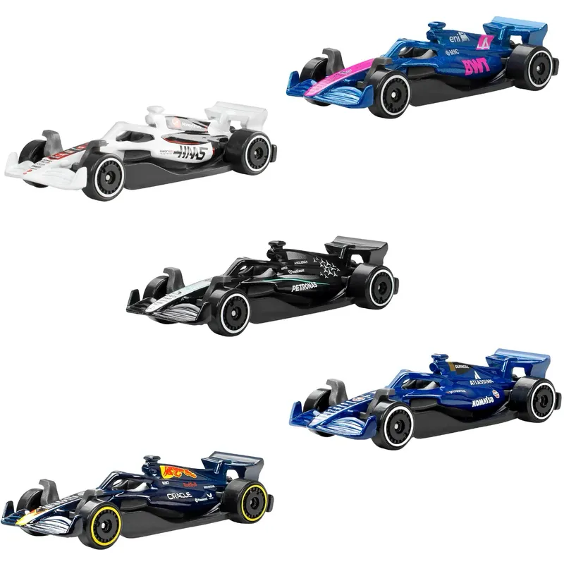 Formula 1 2025 - 5-pack leksaksbilar - Hot Wheels