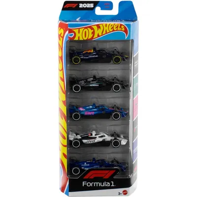 Formula 1 2025 - 5-pack leksaksbilar - Hot Wheels
