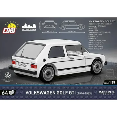 Volkswagen Golf GTI - Vit - Byggsats - 24614 - COBI - 1:35