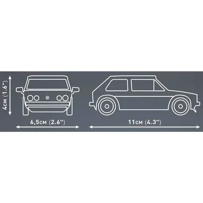 Volkswagen Golf GTI - Vit - Byggsats - 24614 - COBI - 1:35