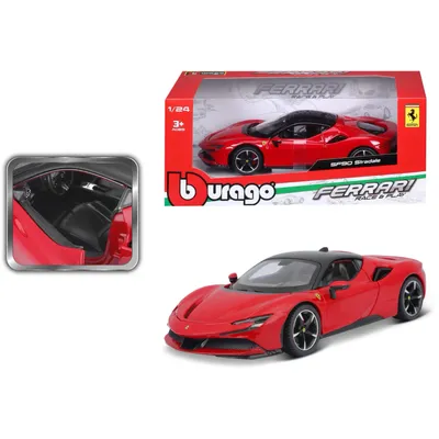 Ferrari SF90 Stradale - Rød - Bburago - 1:24