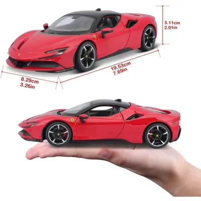 Ferrari SF90 Stradale - Rød - Bburago - 1:24