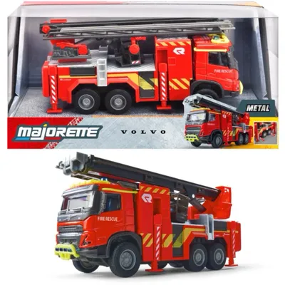 Volvo FMX Brandbil - Truck Fire Engine - Majorette - 19 cm