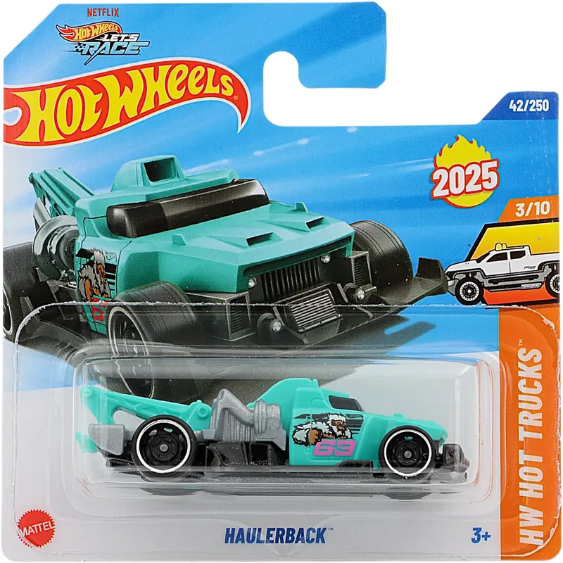 Haulerback - Turkos - HW Hot Trucks - Let's Race - 42/250 - Hot Wheels