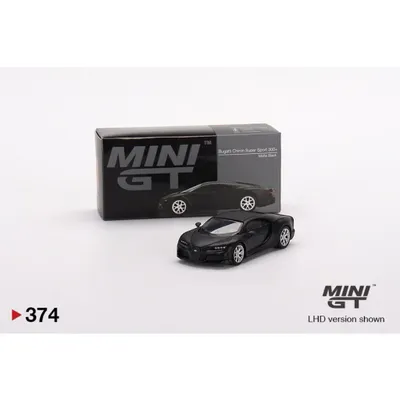 Bugatti Chiron Super Sport 300+ - Mattsvart - Mini GT - 1:64