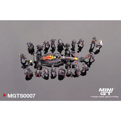 RB18 #1 Max Verstappen - Pit Crew Set - Mini GT - 1:64