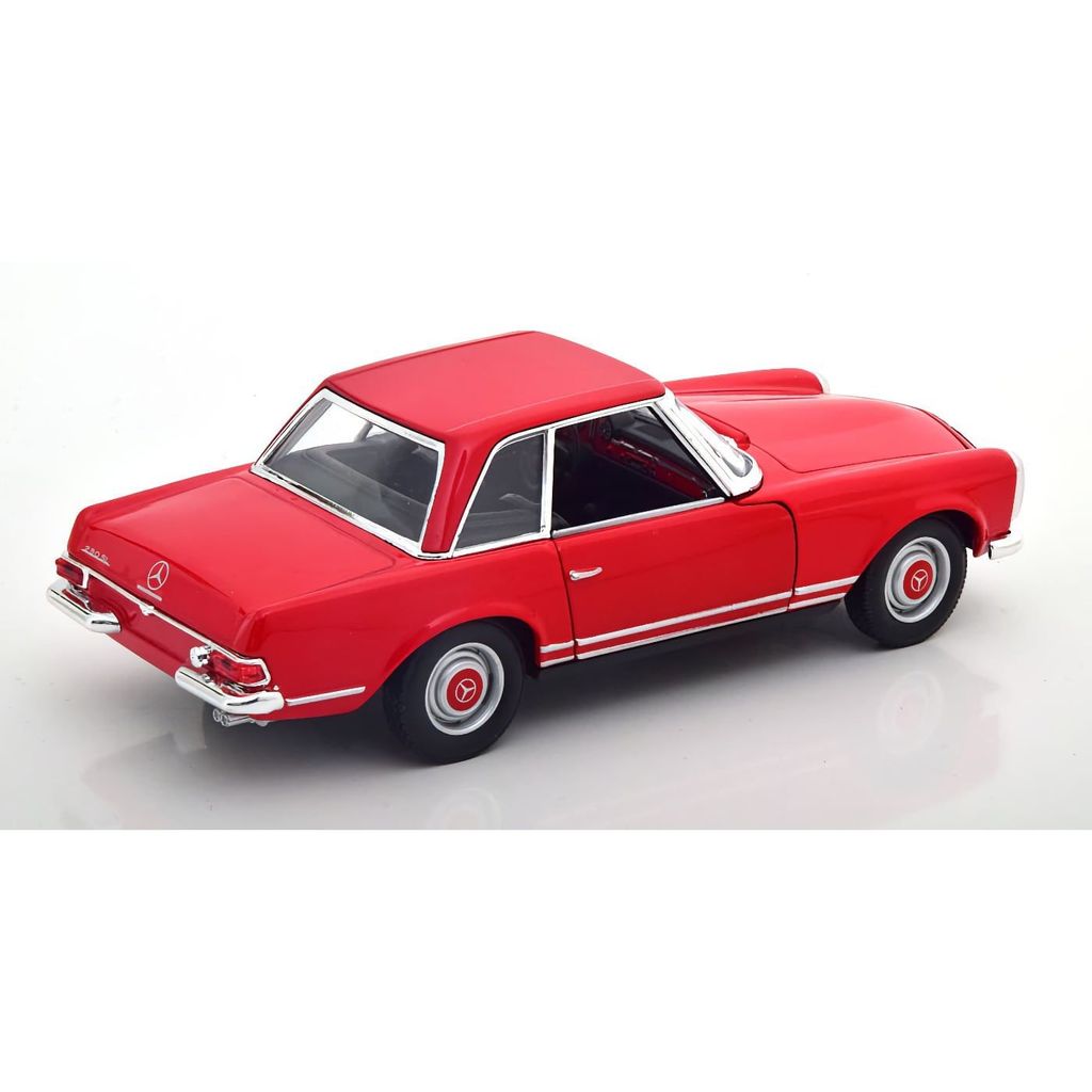 1963 Mercedes-Benz 230 SL - Röd - Welly - 1:24