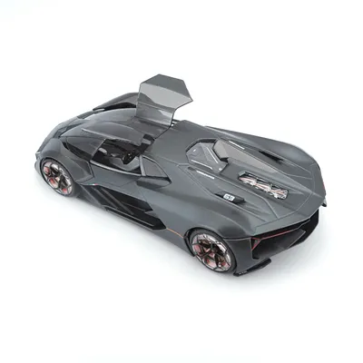 Lamborghini Terzo Millennio - Mörkgrå - Bburago - 1:24