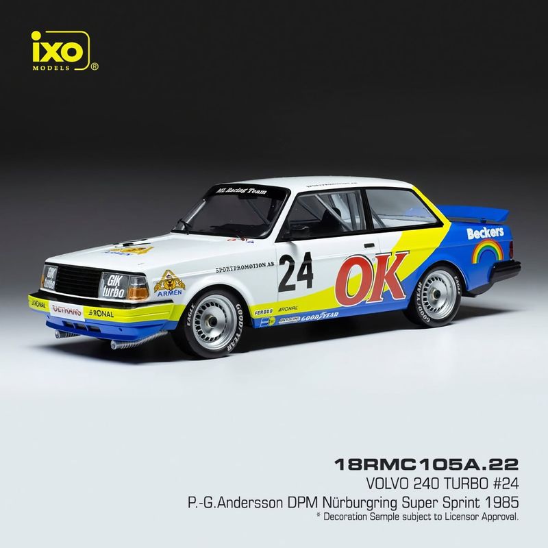 Volvo 240 Turbo #24 P-G Andersson 1985 - Ixo Models - 1:18