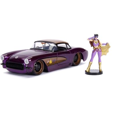 Batgirl & 1957 Chevrolet Corvette - Jada Toys - 1:24