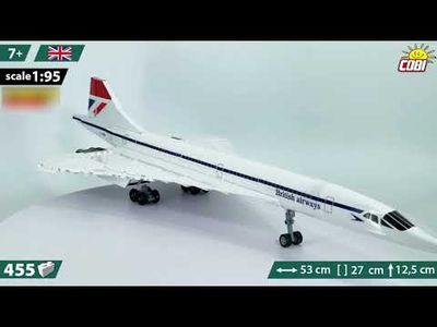 Concorde G-BBDG - British Airways - Byggklossar - 1917 - COBI - 1:95