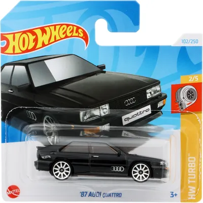 '87 Audi Quattro - Svart - HW Turbo - Hot Wheels