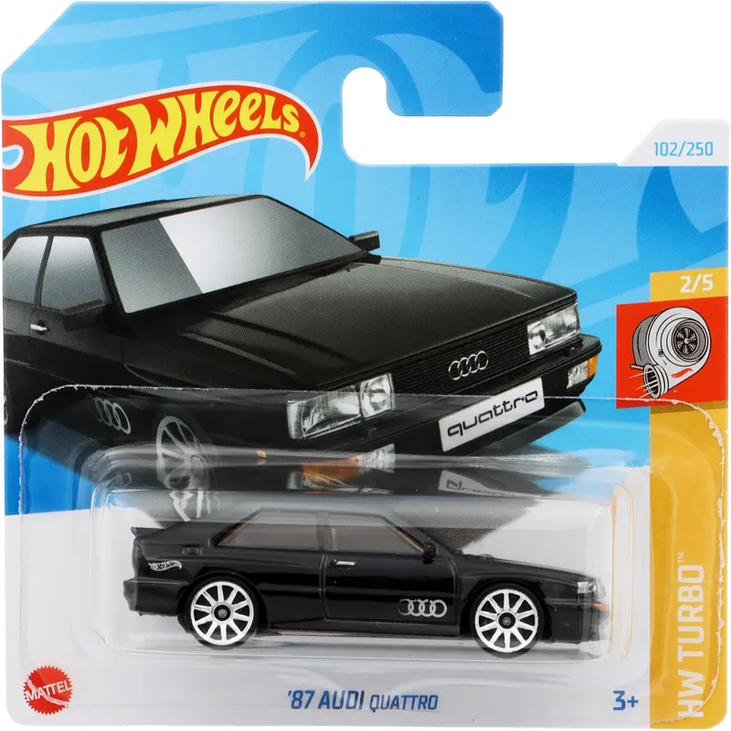 '87 Audi Quattro - Svart - HW Turbo - Hot Wheels