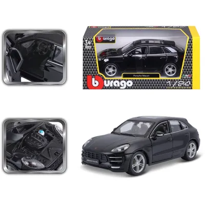 Porsche Macan - Sort - Bburago - 1:24