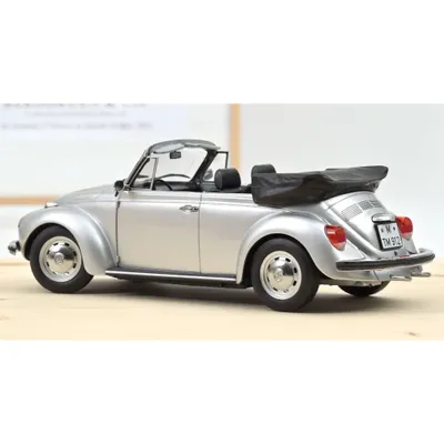 Volkswagen Beetle 1303 Cabriolet - 1973 - Silver - Norev - 1:18